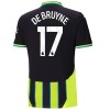 Maglia ufficiale Manchester City De Bruyne 17 Trasferta 2024-25 per Bambino